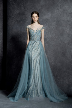 Anna Cap Sleeve Gown