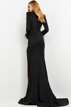 Long Sleeve /High-Slit Gown