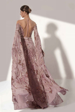 Blush Beaded Gown Blush Beaded Gown