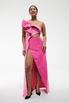 Powder Pink Two Piece Gown Powder Pink Two Piece Gown