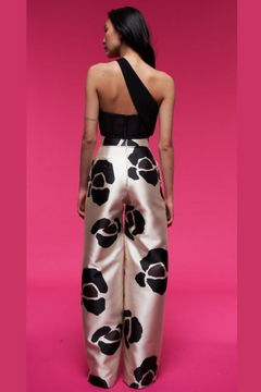 Asymmetrical Crop Top with Pants Asymmetrical Crop Top with Pants