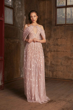 Tadashi Shoji Pip Eyelash Yarn Gown - District 5 Boutique