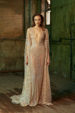 Deep V- Neck Gown Deep V- Neck Gown
