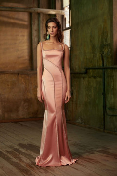 Satin Stretch Gown Satin Stretch Gown