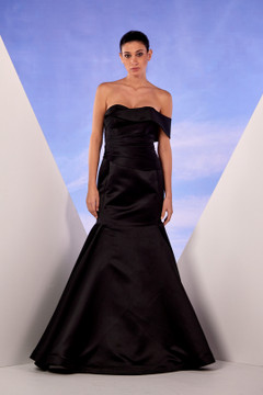 Off-Shoulder One-Strap Gown