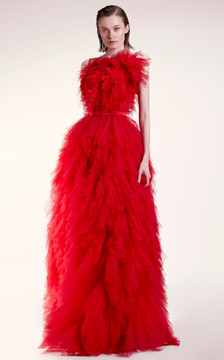 Shirred Tiered Gown Shirred Tiered Gown