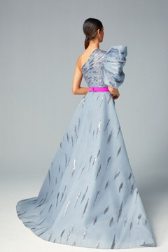 Puff One Shoulder Gown Puff One Shoulder Gown