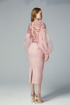 Sequin Midi Pink Dress Sequin Midi Pink Dress