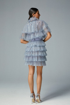 Short Tiered Ruffled Dress