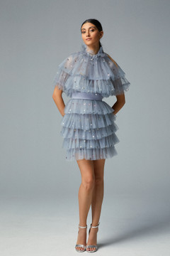 Short Tiered Ruffled Dress