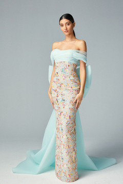 Multi Beaded Gown