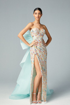 Sweetheart Multi Beaded Gown