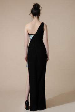 Fitted Asymmetrical Gown