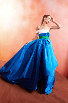 Structured Asymmetrical Gown Structured Asymmetrical Gown