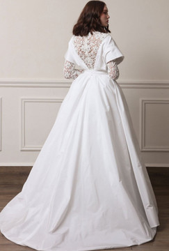 Crochet Body and Taffeta Gown Crochet Body and Taffeta Gown