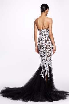 Strapless Fishtail Gown