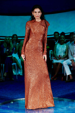 Copy of Long Sleeve  Sequin Gown