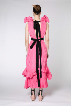 Plunging Neckline Midi Dress Plunging Neckline Midi Dress