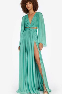 Remi Iridescent Lurex Georgette Gown