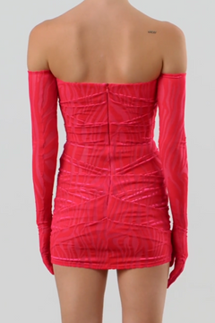 Colter Burnout Gloved Mini Dress Colter Burnout Gloved Mini Dress