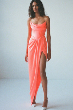 Harland Draped Satin Corset Gown Harland Draped Satin Corset Gown