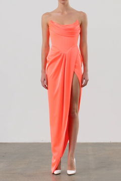 Harland Draped Satin Corset Gown Harland Draped Satin Corset Gown