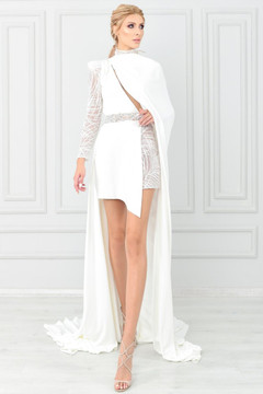 Long One Sleeve Cocktail Dress Long One Sleeve Cocktail Dress