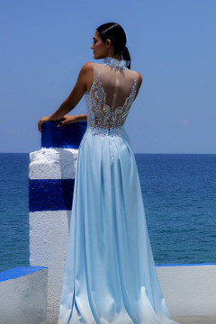 Embellished Illusion Gown