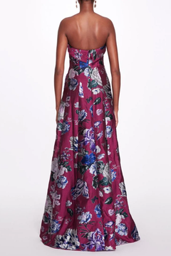 Floral Fil Coupé Gown