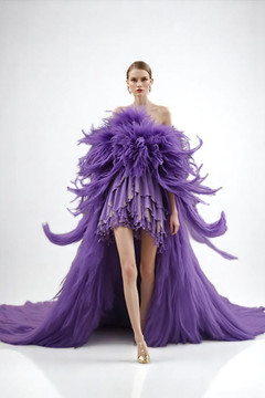 High-Low Strapless Gown High-Low Strapless Gown