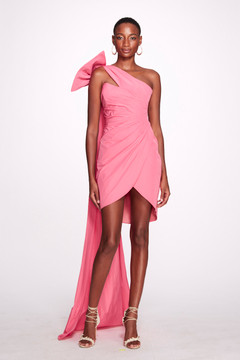 One-Shoulder Taffeta Mini  Dress