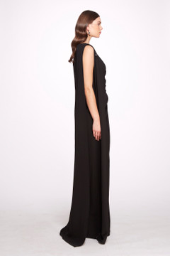 Stretch Crepe Column Gown Stretch Crepe Column Gown