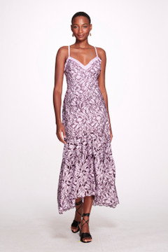 Peony Laser Cut Maxi Dress