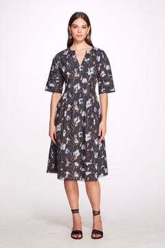 Aster Printed Cotton Poplin  Dress