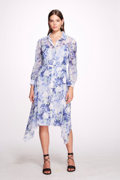 Petal Long Sleeve Shirt  Dress