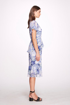 Lita Ruffled Chiffon Dress