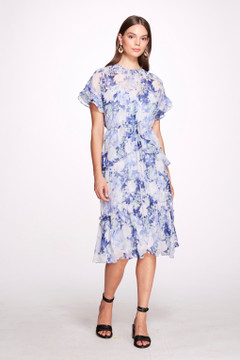 Lita Ruffled Chiffon Dress