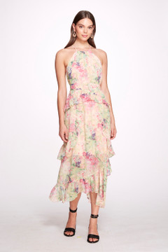 Hana Chiffon Halter Dress