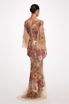 Embroidered Illusion Tulle Gown Embroidered Illusion Tulle Gown