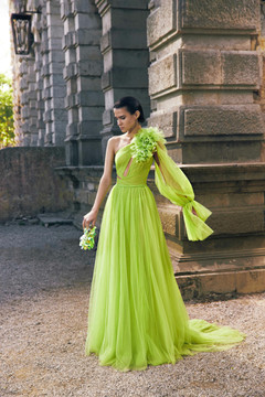 Draped One Shoulder Gown Draped One Shoulder Gown