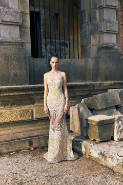 Sheer Illusion Long Sleeve Gown Sheer Illusion Long Sleeve Gown