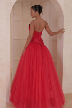 Pleated Bodice Ball Gown