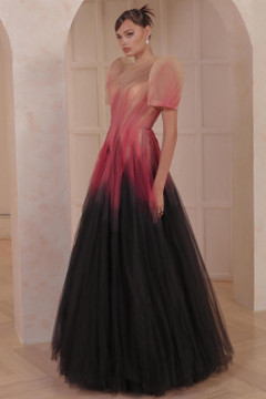 Puffed Sleeve Ball Gown Puffed Sleeve Ball Gown