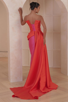 Two Toned Midi with Draping Two Toned Midi with Draping