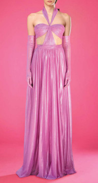 Silk Foiled Tulle Gown Silk Foiled Tulle Gown
