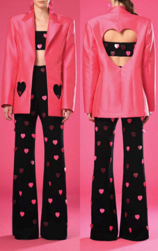 Hearts Top and Pants with Jacket
