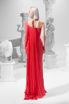 Embellished  One Shoulder Gown