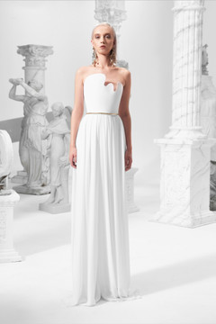 Strapless Gown with Sculpted Bodice Strapless Gown with Sculpted Bodice