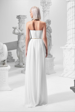 Strapless Gown with Sculpted Bodice Strapless Gown with Sculpted Bodice