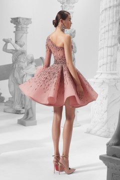 Embellished One Shoulder Dress Embellished One Shoulder Dress